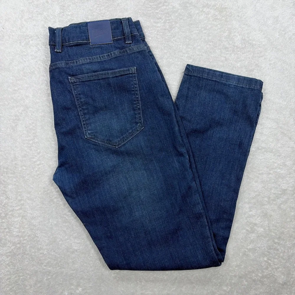 Mugsy Fultons Jeans Mens 35x30 Dark Wash Slim Straight Stretch Casual Everyday